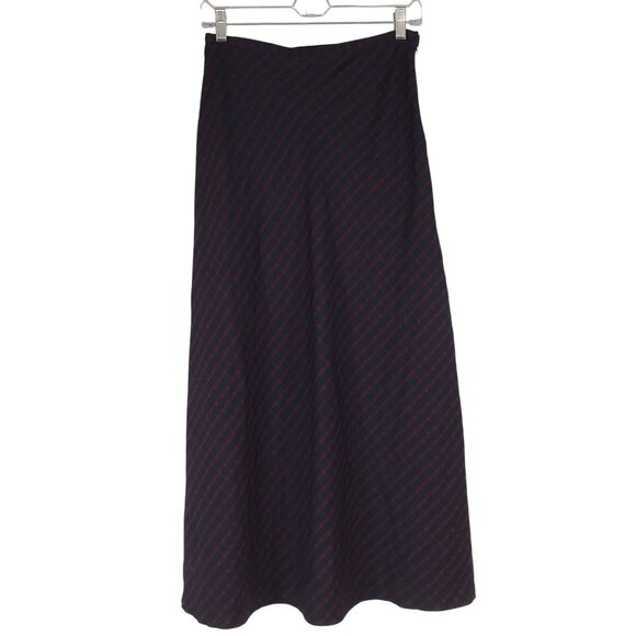 Aeropostale Dresses & Skirts - AEROPOSTALE - WOMEN'S 6 - NAVY & RED POLYESTER BLEND A-LINE MAXI SKIRT Y2K 90'S